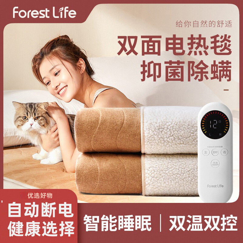 电热毯双人双控调温安全家用单人高端电褥子双面旗舰店正品
